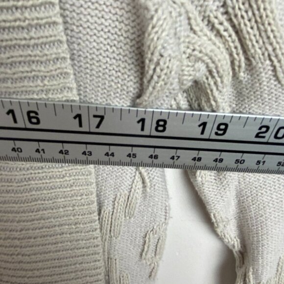 Urban Outfitters Open Front Knit Cardigan Sweater Beige Tan Size Medium Boho M - Picture 8 of 14